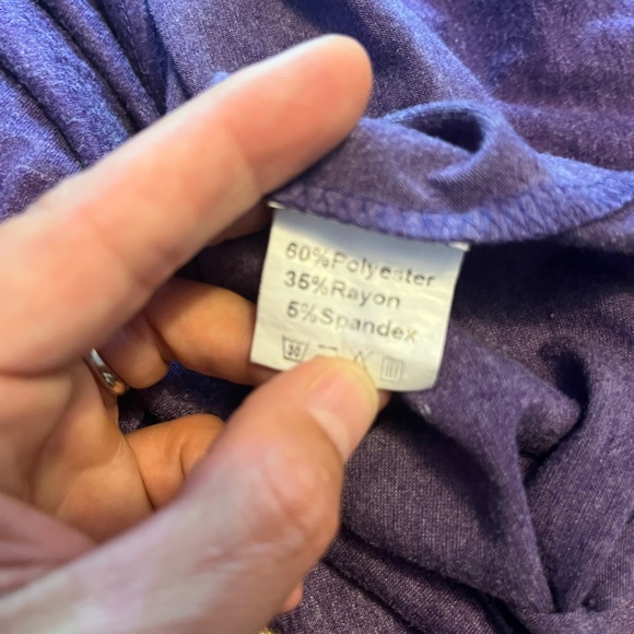 Purple off the shoulder tee - Picture 5 of 6